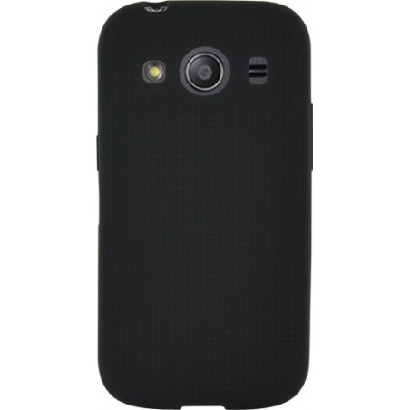 Coque  Samsung Galaxy Galaxy Ace 4 souple noire avec finition micro-perforée 