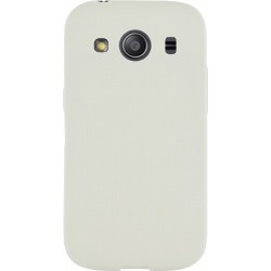 Coque Samsung Galaxy Ace 4 G357 en silicone blanche micro perforée 