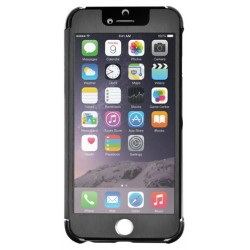Etui folio noir iPhone 6 avec rabat transparent et tactile