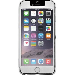 Etui folio blanc iPhone 6 avec rabat transparent et tactile