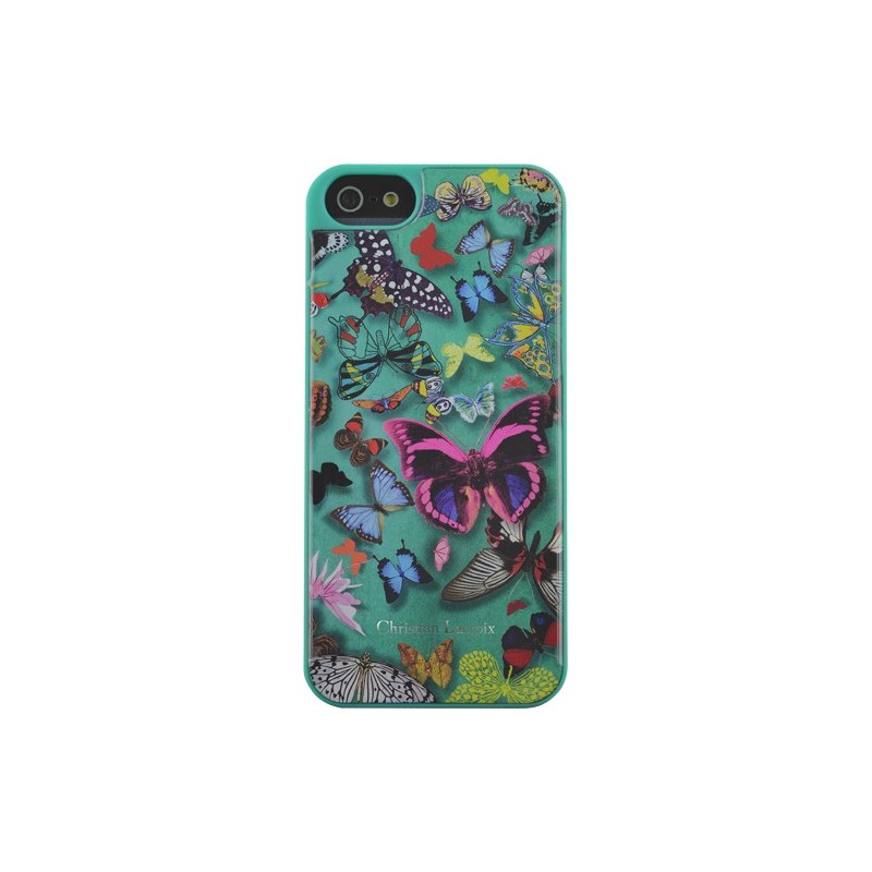 Coque iPhone 5/5S Butterfly Parade de Christian Lacroix couleur Emeraude 