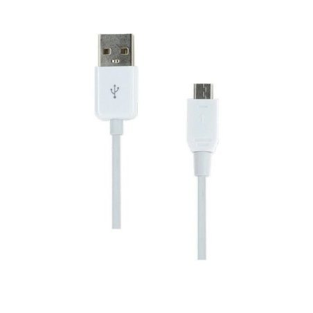 Câble universel de charge et synchronisation blanc glossy USB/Micro USB