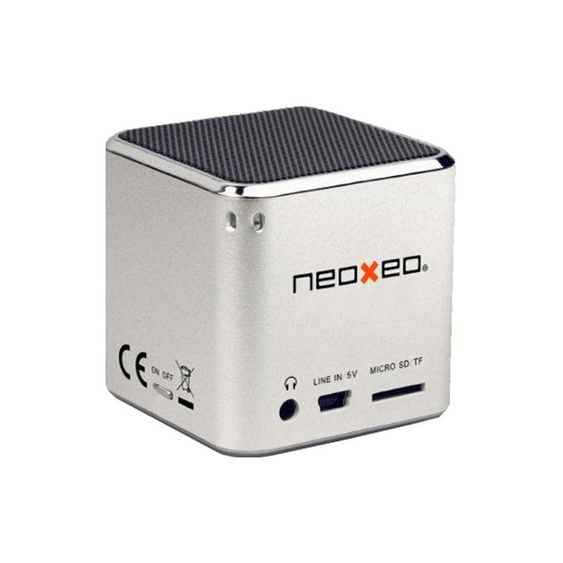 Mini enceinte Neoxeo SPK 120 aluminium avec lecteur MP3 intégré