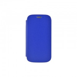 Etui folio bleu Made in France pour Samsung Galaxy Ace 4 