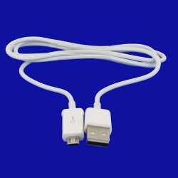 Cable data et charge micro usb - Blanc