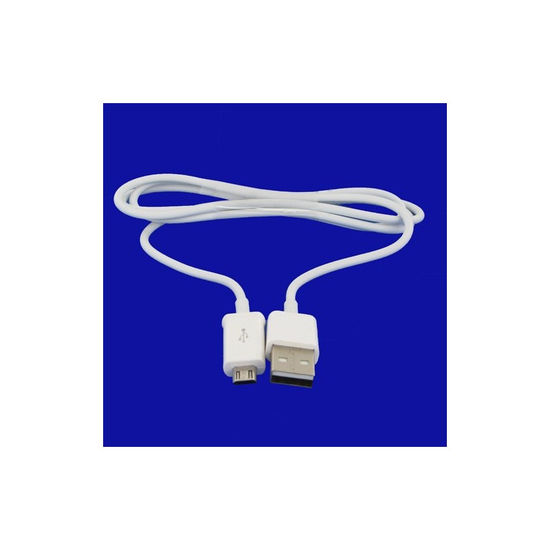 Cable data et charge micro usb - Blanc