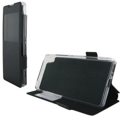  Book case fenetre Sony Xperia XZ-Noir