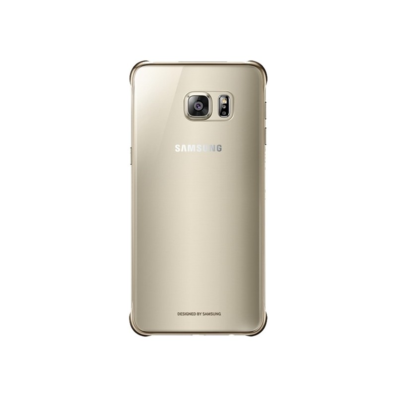 Coque Samsung Galaxy S6 Edge rigide Samsung transparente & dorée
