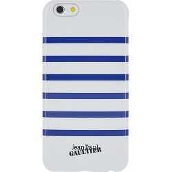 Coque iPhone 6 Marinière blanche et bleue Jean Paul Gaultier
