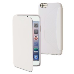 Etui iPhone 6 Plus / 6S Plus MUVIT Easy Folio blanc 