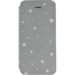 Etui iPhone 5/5S folio gris avec étoiles