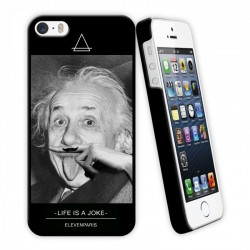 Coque iPhone 5/5S Eleven Paris Albert Einstein noir