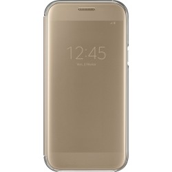 Etui rabat Clear View Cover Samsung doré Galaxy A5 2017