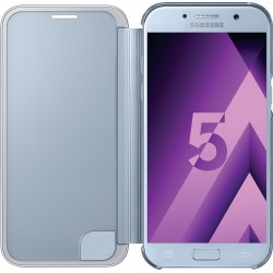 Etui pour Galaxy A5 A520 2017 à rabat Clear View Cover Samsung EF-ZA520CL bleu