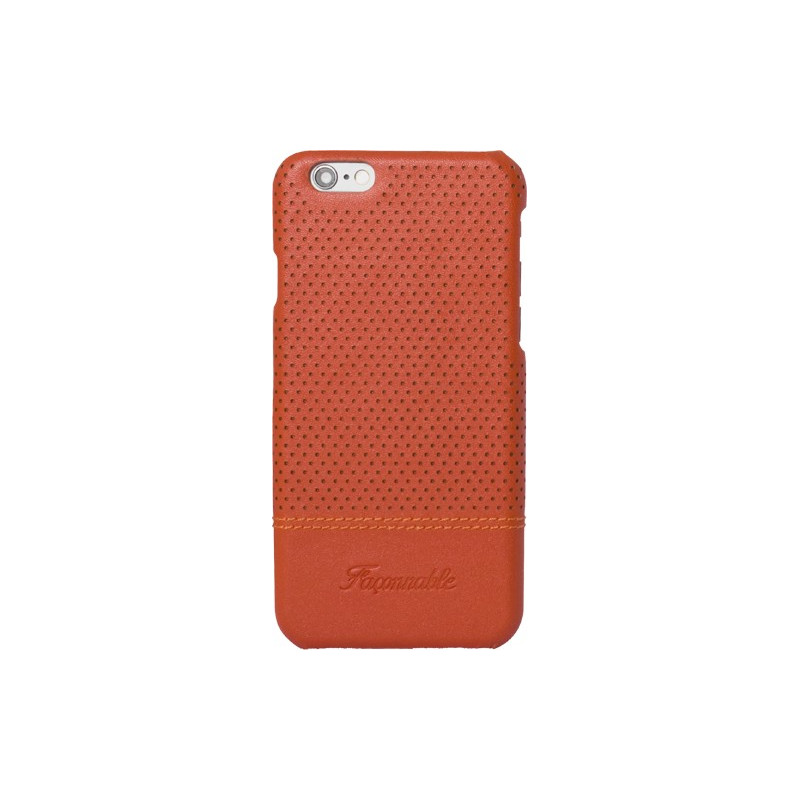 Coque iPhone 6/6S rigide Façonnable orange micro perforée