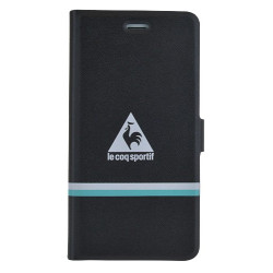 Etui de protection iPhone 6  Le Coq Sportif réversible noir et turquoise