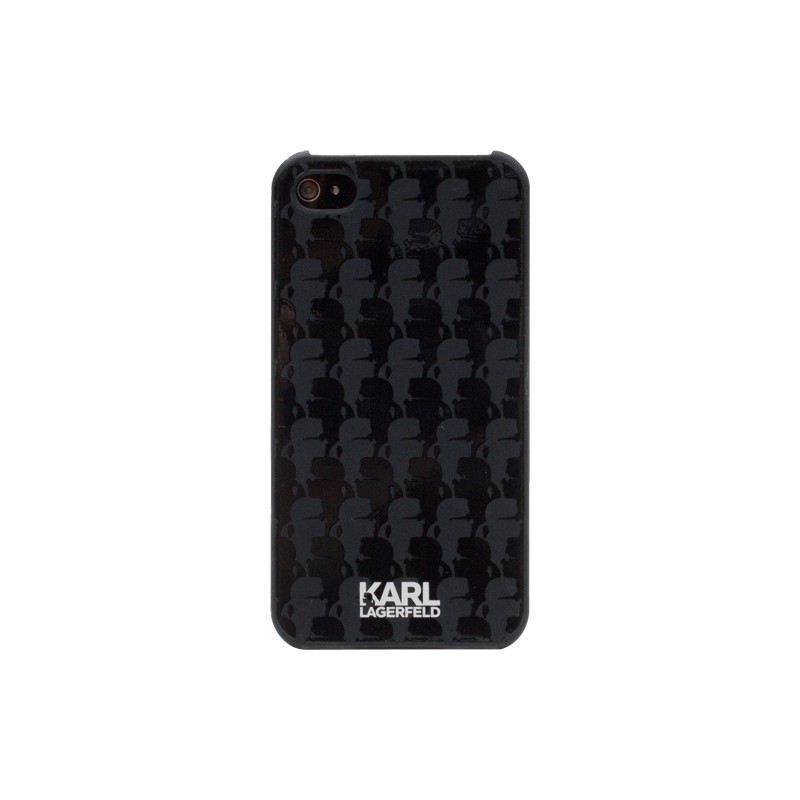 Coque rigide iPhone 5/5S noire Karl Lagerfeld collection Kaméo