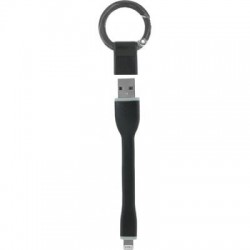 Câble USB de charge et de synchronisation Lightning porte-clé connectique noir