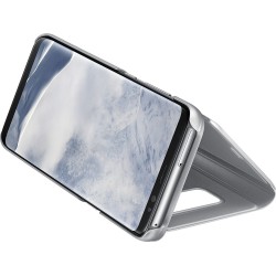 Etui Samsung Galaxy S8 Clear View Cover Stand argent