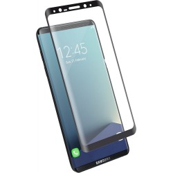 verre trempé Samsung Galaxy S8 contour noir 