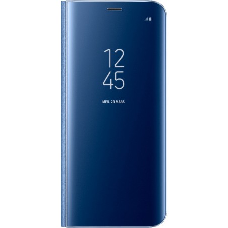  Nouveauté	SAMSUNG EtuEtui  pour Galaxy S8 + G955 à rabat Clear View Cover Samsung EF-ZG955CL bleu 