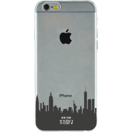 Coque pour iPhone 6/6S - rigide transparente monuments new-yorkais