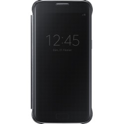 Etui pour Galaxy S7 G930 - à rabat Clear View Cover Samsung EF-ZG930CB noir 