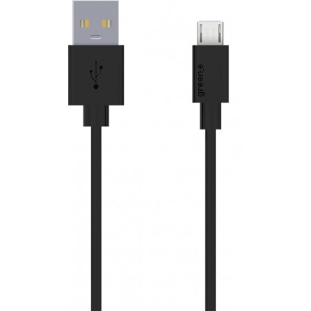 Câble écologique USB/micro USB noir Green E de 90 cm