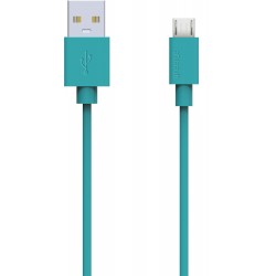 Câble écologique USB/micro USB bleu Green E de 90 cm