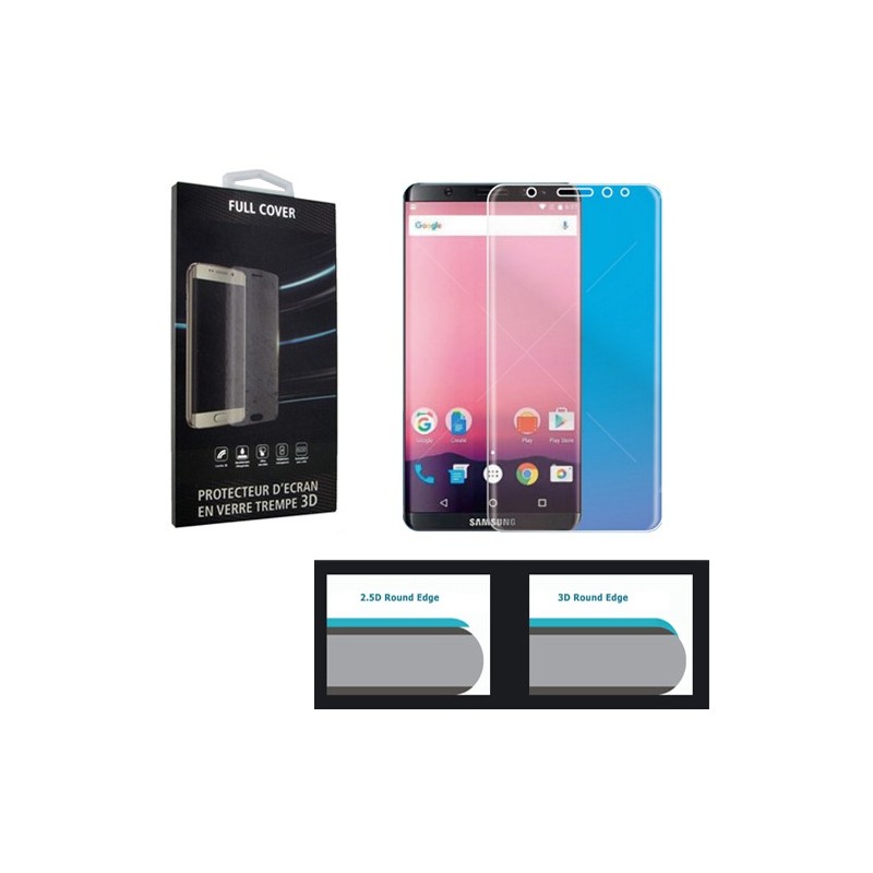 Verre trempe  pour Samsung G955 / S8 Plus - 3D FULL COVER