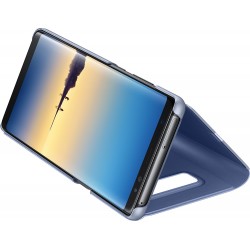 Etui pour Galaxy Note 8 N950 - à rabat Clear View Cover Samsung EF-ZN950CF bleu