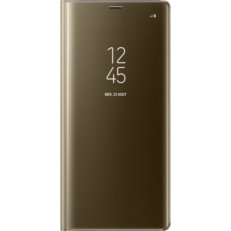 Etui pour Galaxy Note 8 N950 - à rabat Clear View Cover Samsung EF-ZN950CF doré 