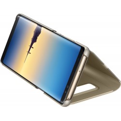 Etui pour Galaxy Note 8 N950 - à rabat Clear View Cover Samsung EF-ZN950CF doré 