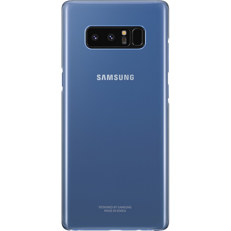 Coque pour Galaxy Note 8 N950 - rigide Samsung EF-QN950CN bleue transparente