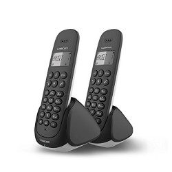 Logicom Aura 255T Duo Téléphone Sans Fil Répondeur Noir