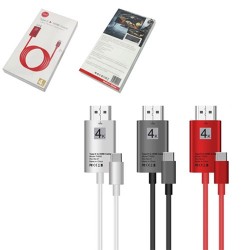 Cable Type C vers HDMI - Rouge 