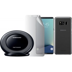 Pack Samsung  Galaxy S8 G950 - de charge et de protection noir 
