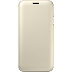 Etui pour Galaxy J7 J730 2017  - à rabat Samsung EF-WJ730CF doré 