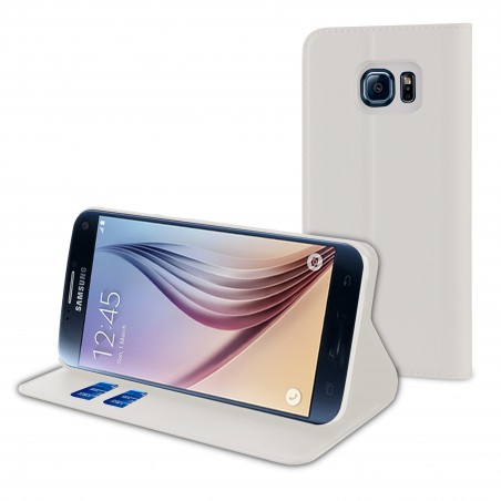 Etui pour Samsung Galaxy S7 - Folio Stand Blanc Muvit