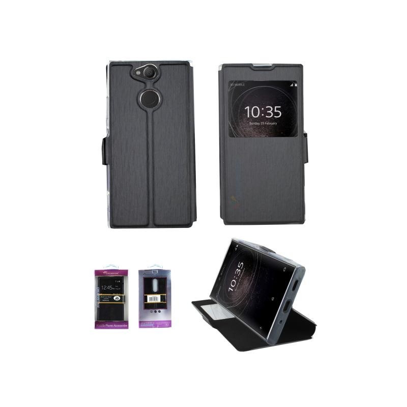 Etui pour Sony XA2 - Book case fenetre Noir
