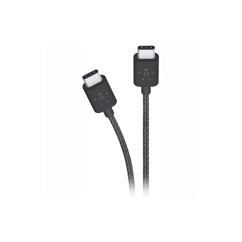 Câble USB C/USB C noir métal Belkin
