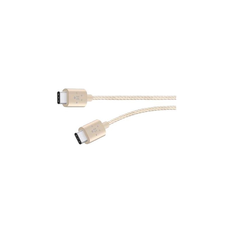 Câble USB C/USB C doré métal Belkin