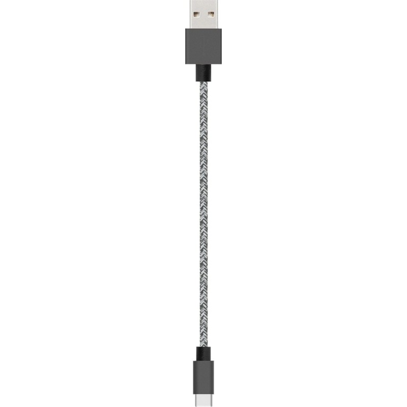 Câble USB C tissé noir de 2 mètres