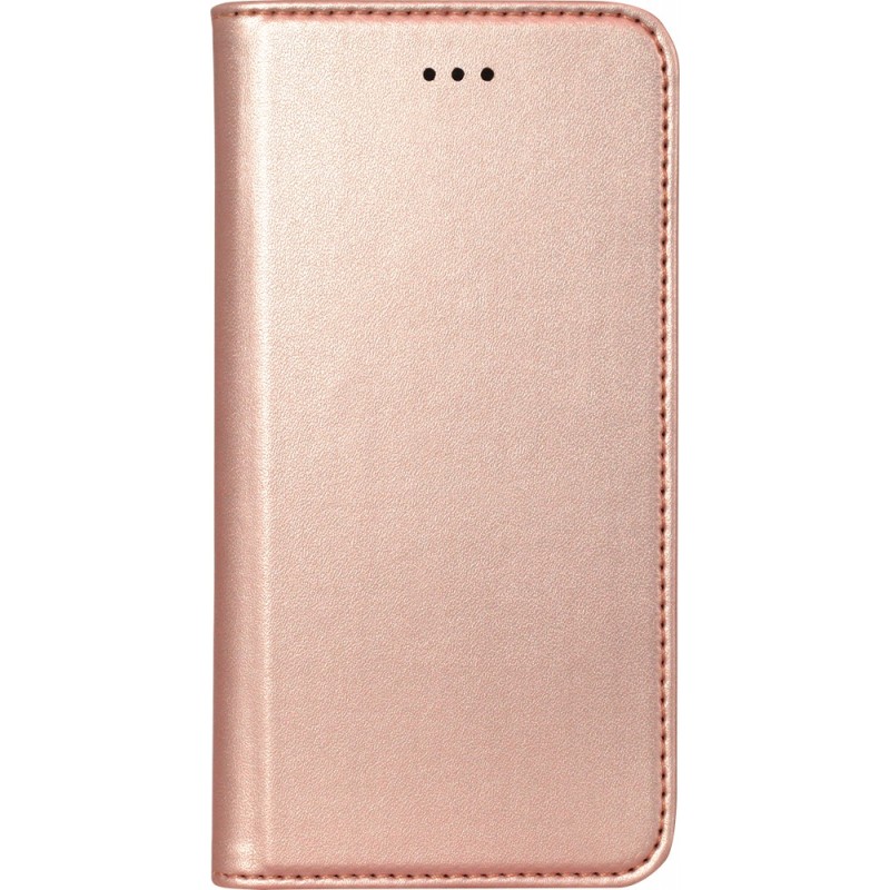 Etui pour iPhone 5/5S - folio rose métal 