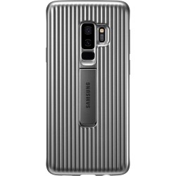 Coque pour Galaxy S9+ G965 - semi-rigide Samsung EF-RG965CB argentée 