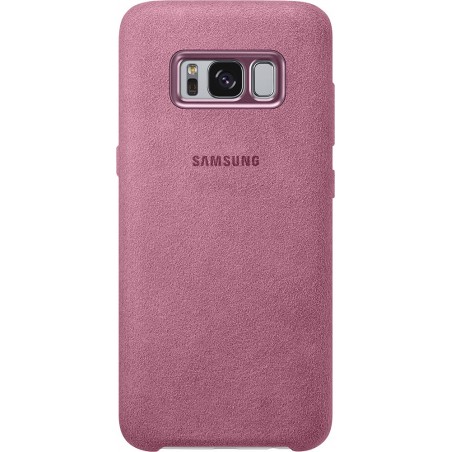 Coque rigide Samsung Galaxy S8 alcanta rose