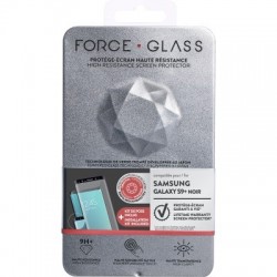 Protège-écran Samsung Galaxy S9+  verre trempé Force Glass et kit de pose 