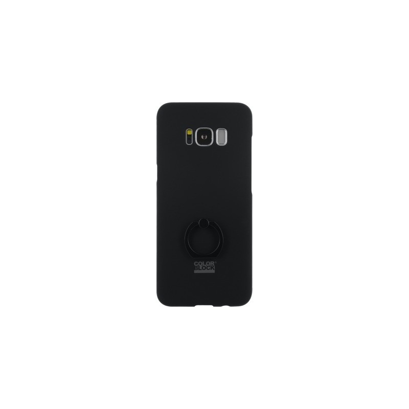 Coque pour Samsung Galaxy S8 G950 - rigide avec bague intégrée Colorblock noire