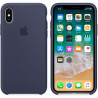 ORIGINE Apple Coque en silicone Bleu nuit Apple iPhone X