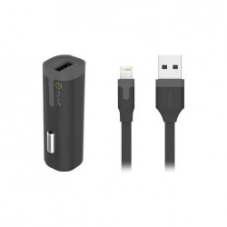 Chargeur allume cigare Muvit 1A et cable Lightning